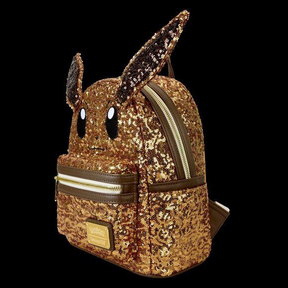Loungefly Pokémon Exclusive Eevee Sequin Cosplay Mini Backpack NWT - Picture 4 of 5